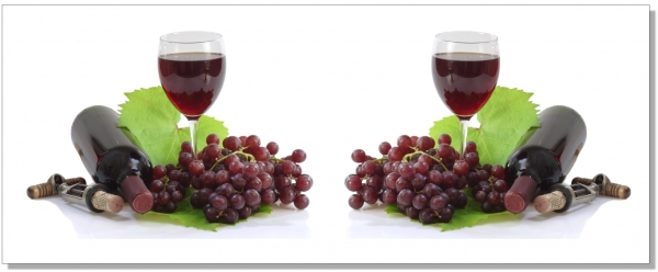 rBack Nischenrückwand Rotwein Traube